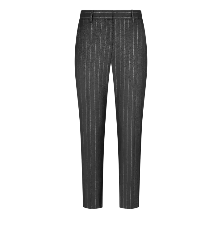 TAILORED SKINNY CIGARETTE PANTS DARK SILVER online